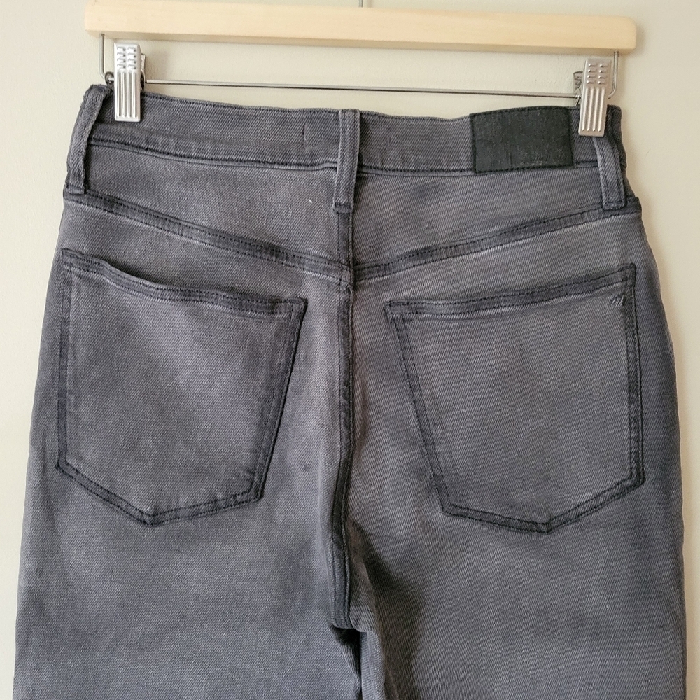Madewell Perfect Vintage Flare Crop Jeans Grey Denim Size 27 - Picture 6 of 10